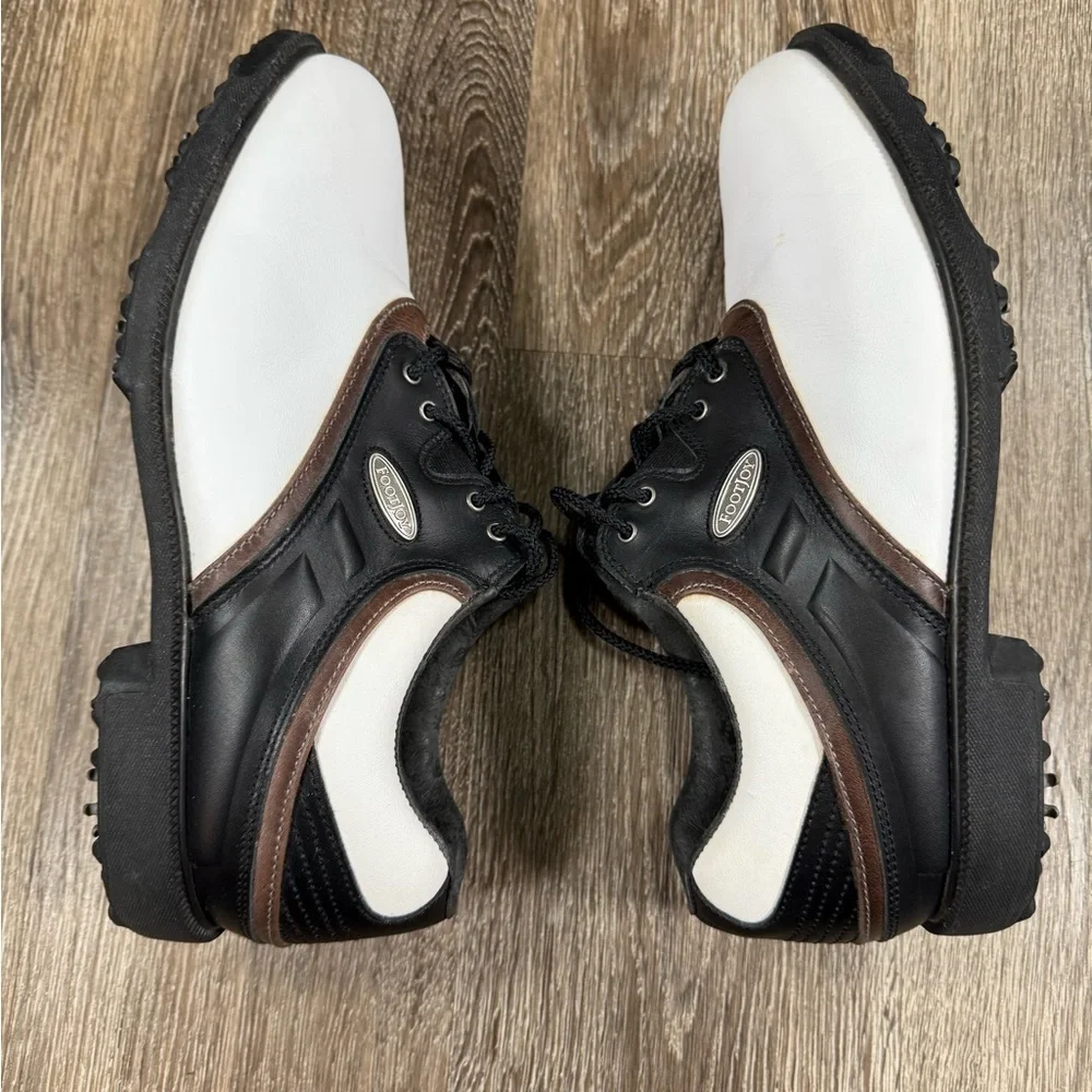 FOOTJOY Men's Superlites Leather‎ Golf Shoes 57751 White/Black Size 8W